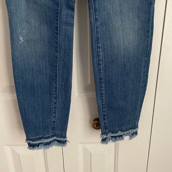 LOFT Double Frayed Hem Modern Skinny Size 27/4 - Picture 5 of 11